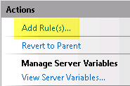 IIS Redirect tutorial