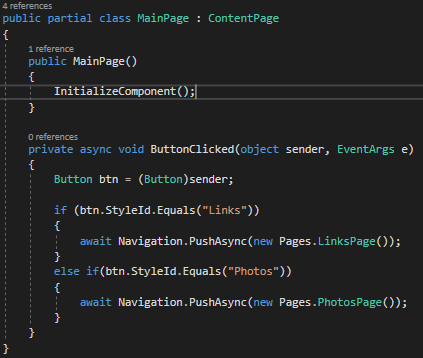 Cross-Platform Mobile App Frameworks – Xamarin - mainpage.xaml.cs